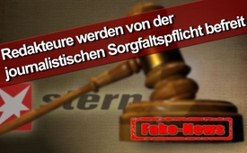 Redakteure werden von der journalistischen Sorgfaltspflicht ...
