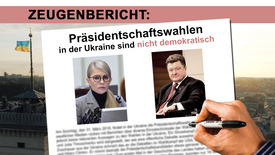 Zeugenbericht: Präsidentschaftswahlen in der Ukraine sind ...