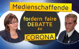 Medienschaffende fordern faire Debatte zu Corona