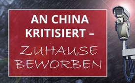 An China kritisiert, zu Hause beworben
