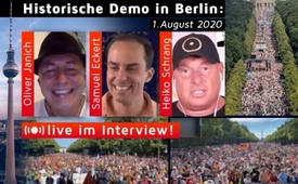 Historische Demo in Berlin: Heiko Schrang & Samuel Eckert ...