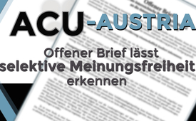 ACU-Austria: Offener Brief lässt selektive Meinungsfreiheit ...