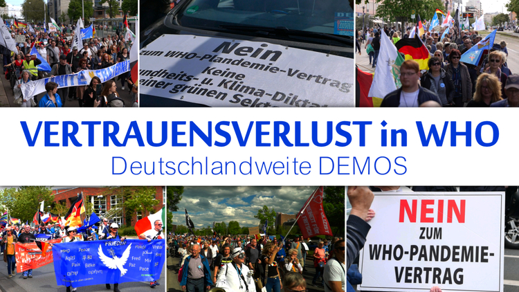 ⁣Vertrauensverlust in Regierungen und WHO - Deutschlandweite Demos