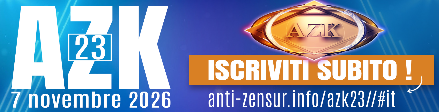 Iscrizione alla 23a AZK